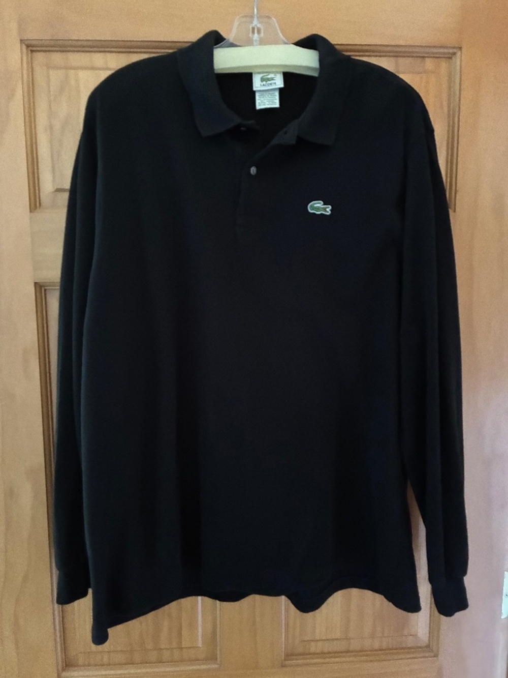 Men’s Lacoste Black long sleeve size Large